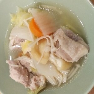 手作り美味しい鍋スープで鶏みそ鍋☺︎